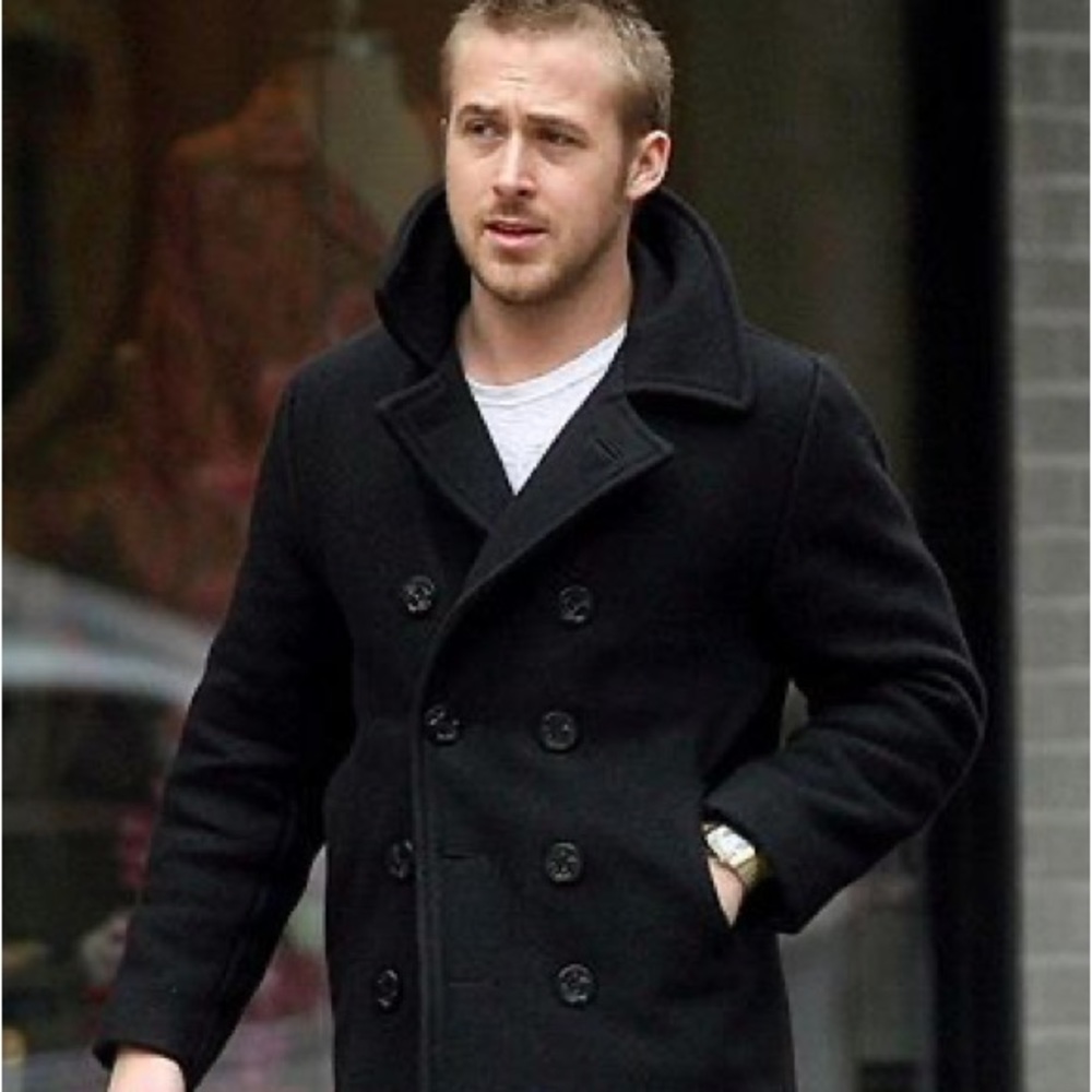 Schott NYC 740 N Peacoat Black Men’s Pea Coat